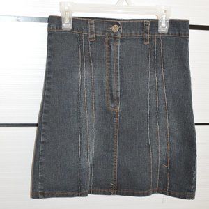 Elastic Denim Skirt